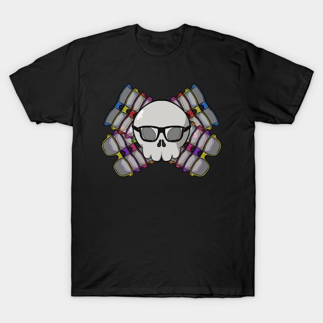 Opticians crew Jolly Roger pirate flag (no caption) T-Shirt by RampArt